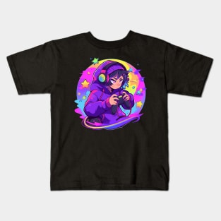 gamer girl Kids T-Shirt